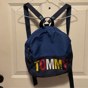 Ultimate 90s Tommy Hilfiger Navy and Scarlet Backpack vintage.